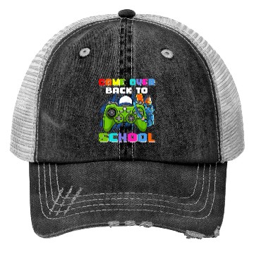 Discover Game Over Back To School Trucker Hats