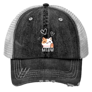 Discover meow - cute cat - kitten Trucker Hats