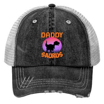 Discover Daddysaurus Papasaurus Trucker Hats