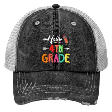 Discover Hello 4th Grade Team Fourth Grade Teacher Back to Trucker Hats