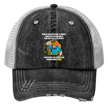 Discover Electrician Electrical Engineer Lineman Trucker Hats