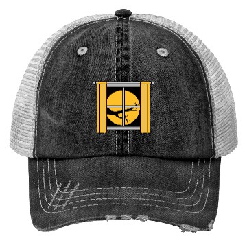 Discover moon night tree window Trucker Hats