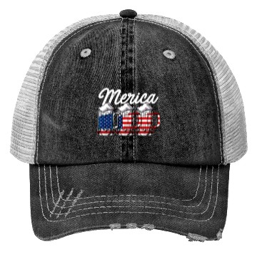 Discover Beer USA Flag Merica Trucker Hats