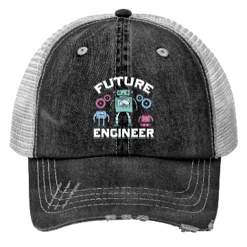 Discover Robot Future Engineer Boys Robotics Trucker Hats