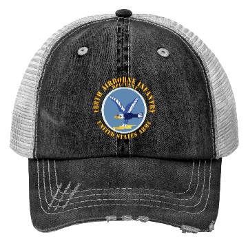 Discover Army 188th Airborne Infantry Regiment SSI X 300 Trucker Hats