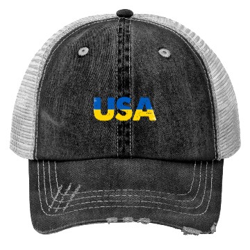 Discover I Stand with Ukraine Ukraine Flag Trucker Hats