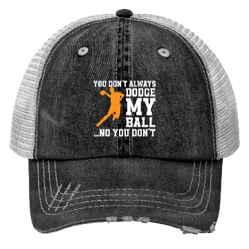 Discover Dodgeball Player Trucker Hats
