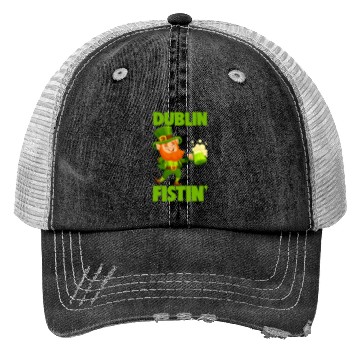 Discover St. Patrick's Day Beer Drinking Dublin Fistin Trucker Hats