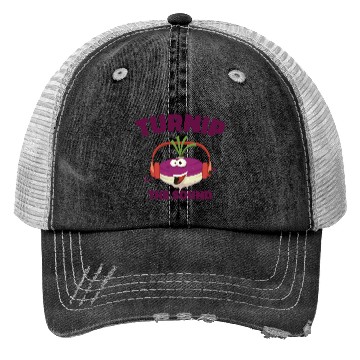 Discover Music Turnip Party Music Lover Vegetable Trucker Hats