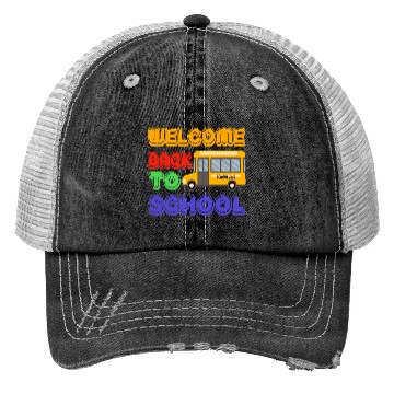 Discover Welcome back to school bus Trucker Hats