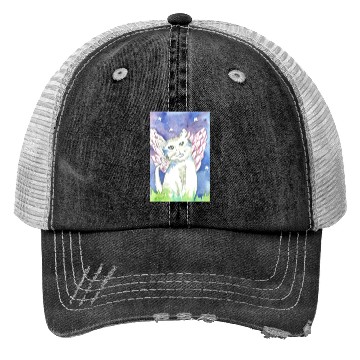 Discover Angel Cat Trucker Hats