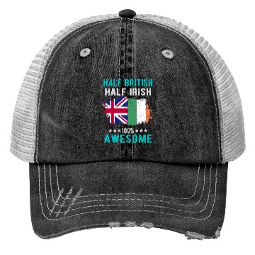 Discover Half British Half Irish Trucker Hats
