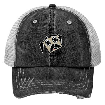 Discover Surprised pug Trucker Hats