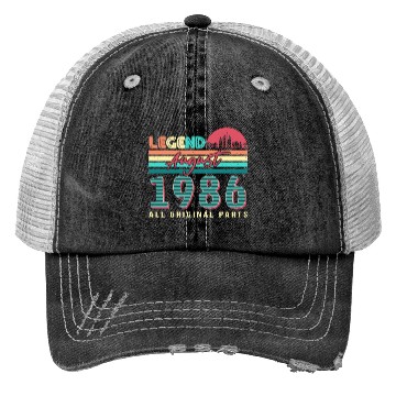 Discover Building Year 1986 In August Trucker Hats