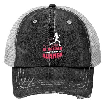 Discover Run jogging sport race training gift Trucker Hats