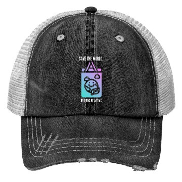 Discover Save the world, one bag at a time save our planet Trucker Hats