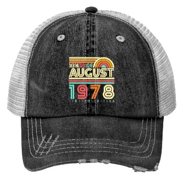 Discover August 1978 Vintage Trucker Hats