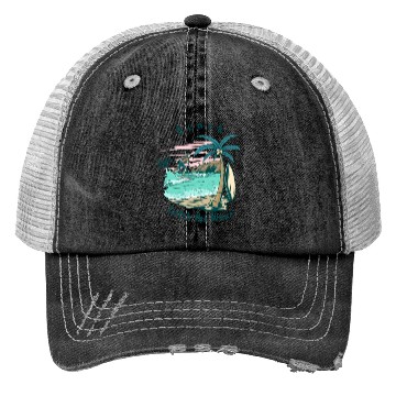 Discover Beach Catch the Wave Trucker Hats