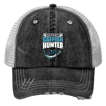 Discover Catfish Hunter Funny Fishing Humor For An Angling Trucker Hats