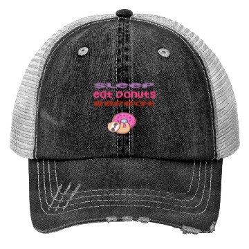 Discover sleep,eat donut,repeat sloth life style Trucker Hats