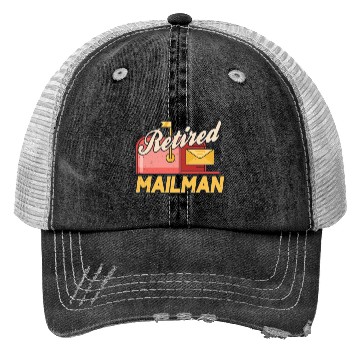Discover Retired Mailman Postal Worker Courier Postman Trucker Hats