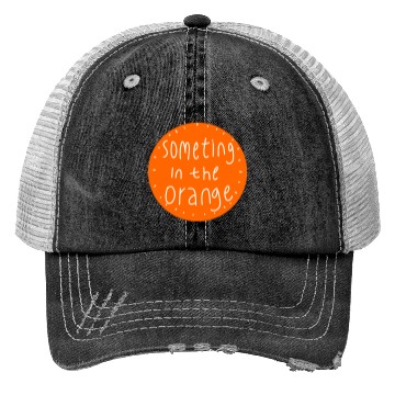 Discover Something in the orange Trucker Hats
