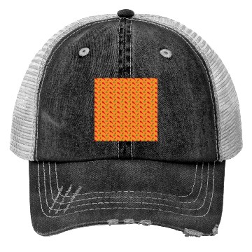 Discover Red Chilli Pepper Pattern on orang Trucker Hats