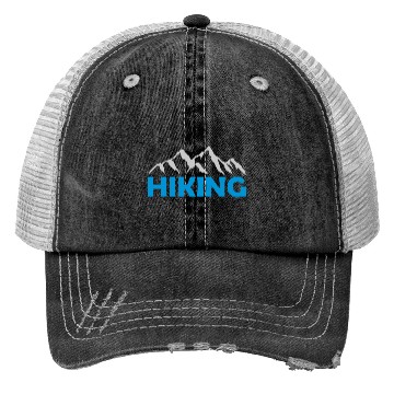 Discover Hiking mountains landscape silhouette Trucker Hats