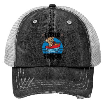 Discover Sailing Sailboat Boating Kid Child Yacht Boat Trucker Hats