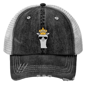 Discover King llama sunglasses stay Trucker Hats