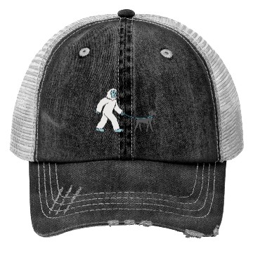 Discover Bigfoot Sasquatch Walking Great Dane Trucker Hats