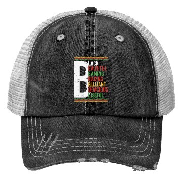 Discover Black Beautiful Beaming Bracing Brilliant Trucker Hats