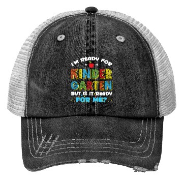Discover I'm Ready for Kindergarten Funny First Day School Trucker Hats