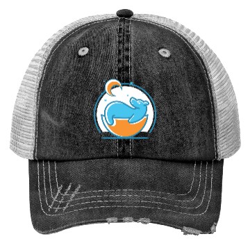 Discover Polar Bear and Moon Trucker Hats