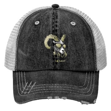 Discover The Goat Bling Cool and Funny Music Animal with Trucker Hats