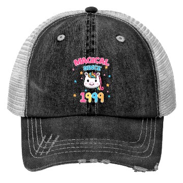 Discover 23th Birthday Magic since 1999 Unicorn Trucker Hats