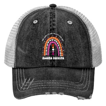 Discover Assume Nothing Lesbian Pride Boho Rainbow Trucker Hats