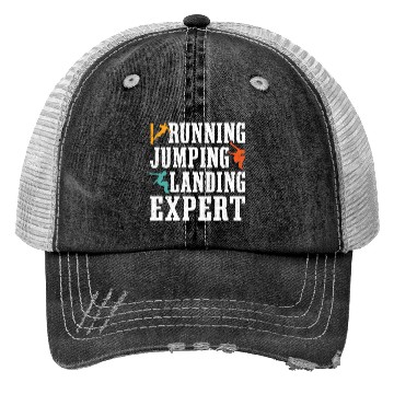 Discover Running Jumping Landing Expert Free Runner Trucker Hats