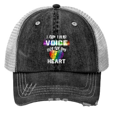 Discover Autism Teacher I Am Their Voice They Are My Heart Trucker Hats