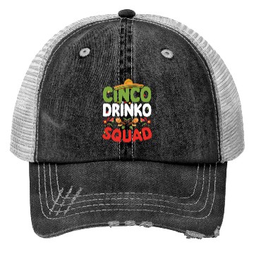Discover Cinco De Drinko | Bourbon Drinker Trucker Hats | Whisky