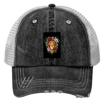 Discover Psychedelic Lion Trucker Hats