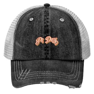 Discover Retro Pi Day Text Gift Vintage Math Teacher Studen Trucker Hats