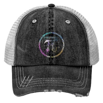 Discover Pi novelty circle watercolor Trucker Hats for Pi Day