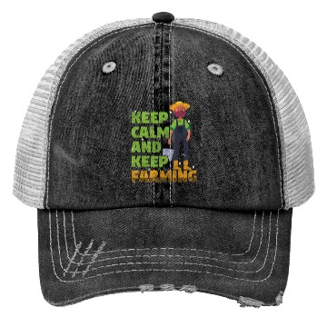 Discover Agriculture Tractor Cows Grain Trucker Hats