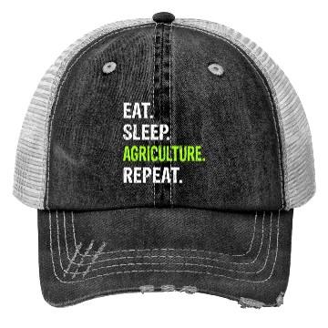 Discover Eat Sleep Agriculture Repeat - Farmer Farming Trucker Hats