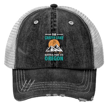 Discover The Crater Lake National Park USA Oregon America Trucker Hats