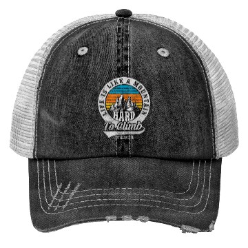 Discover Mountains Nature Rock Climbing Trucker Hats