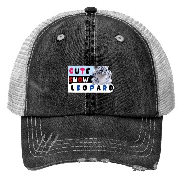 Discover Cute Snow leopard |big cats Trucker Hats