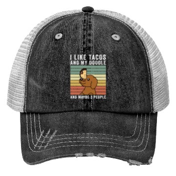 Discover I Like Tacos And My Goldendoodle Trucker Hats