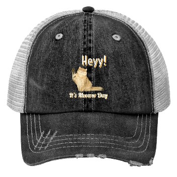 Discover Meow international cat day 2022 Trucker Hats